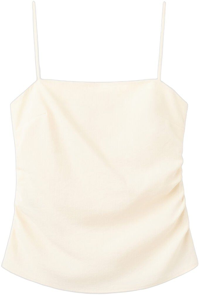 Draped strap top