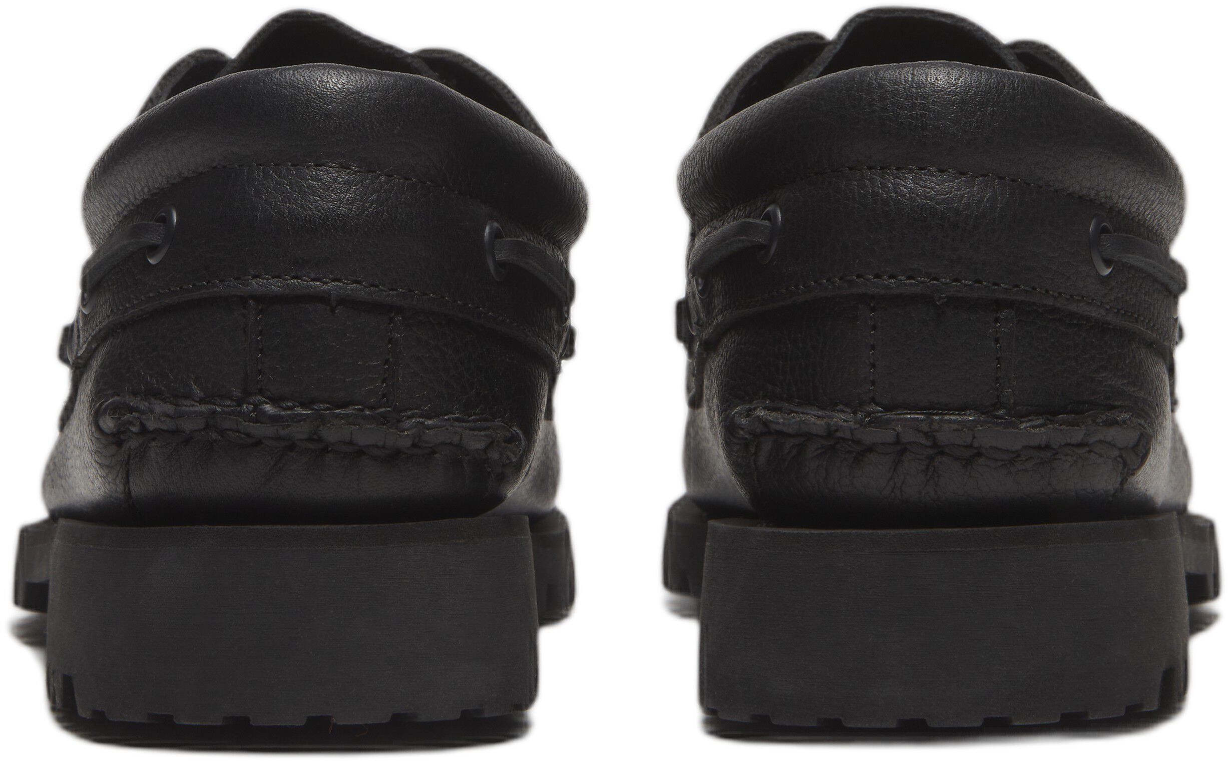 AUTH BOAT SHOE BLACK, Wide