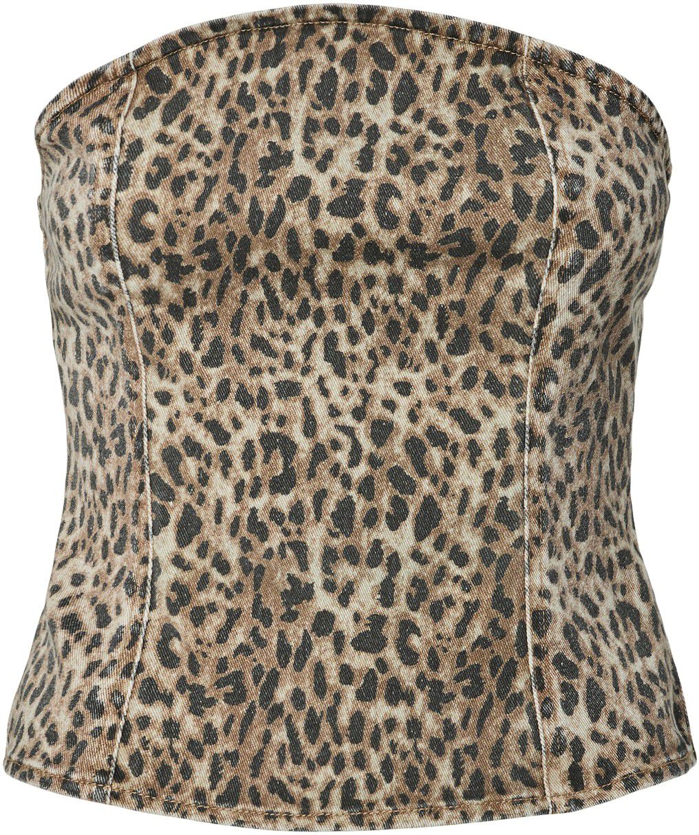 PCSALUME DENIM CORSET TOP