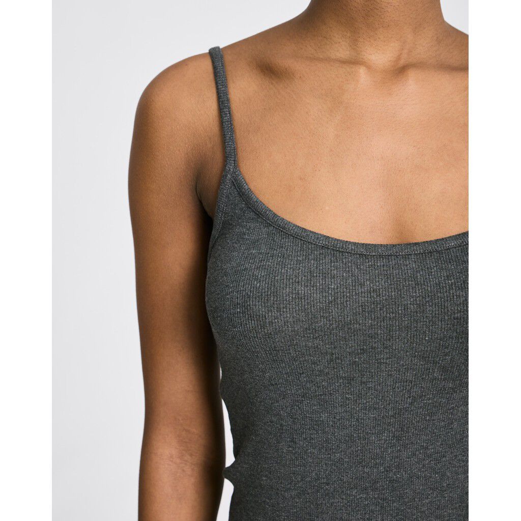 Cecilie Viscose Stretchable Strap Top 2x2 Rib