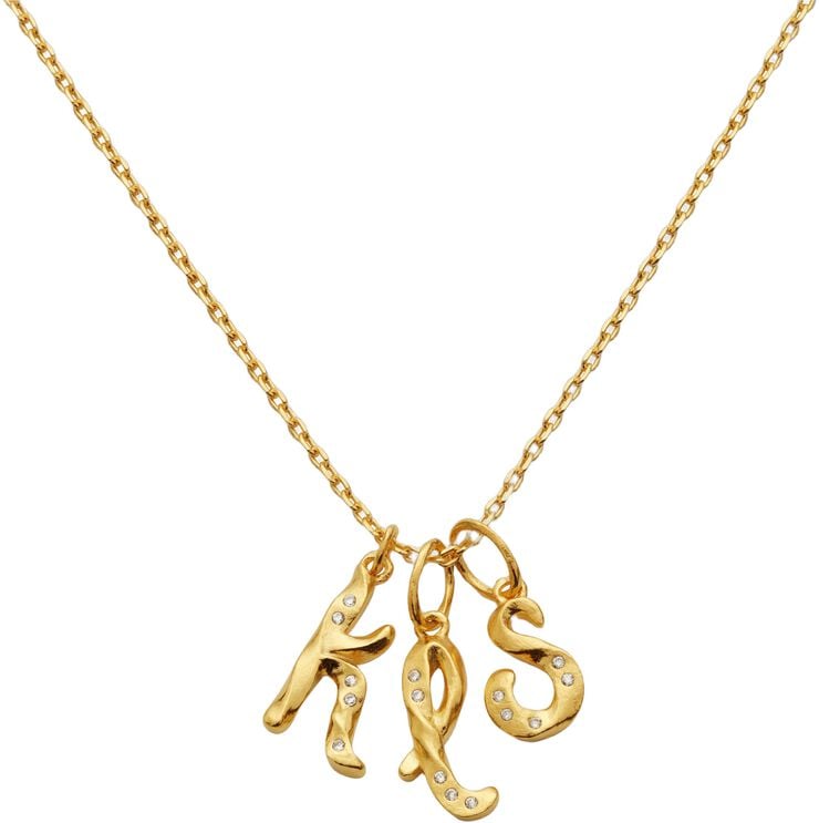 Alphabet Pendant Gold