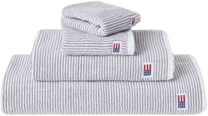 Original Towel White/Gray Striped