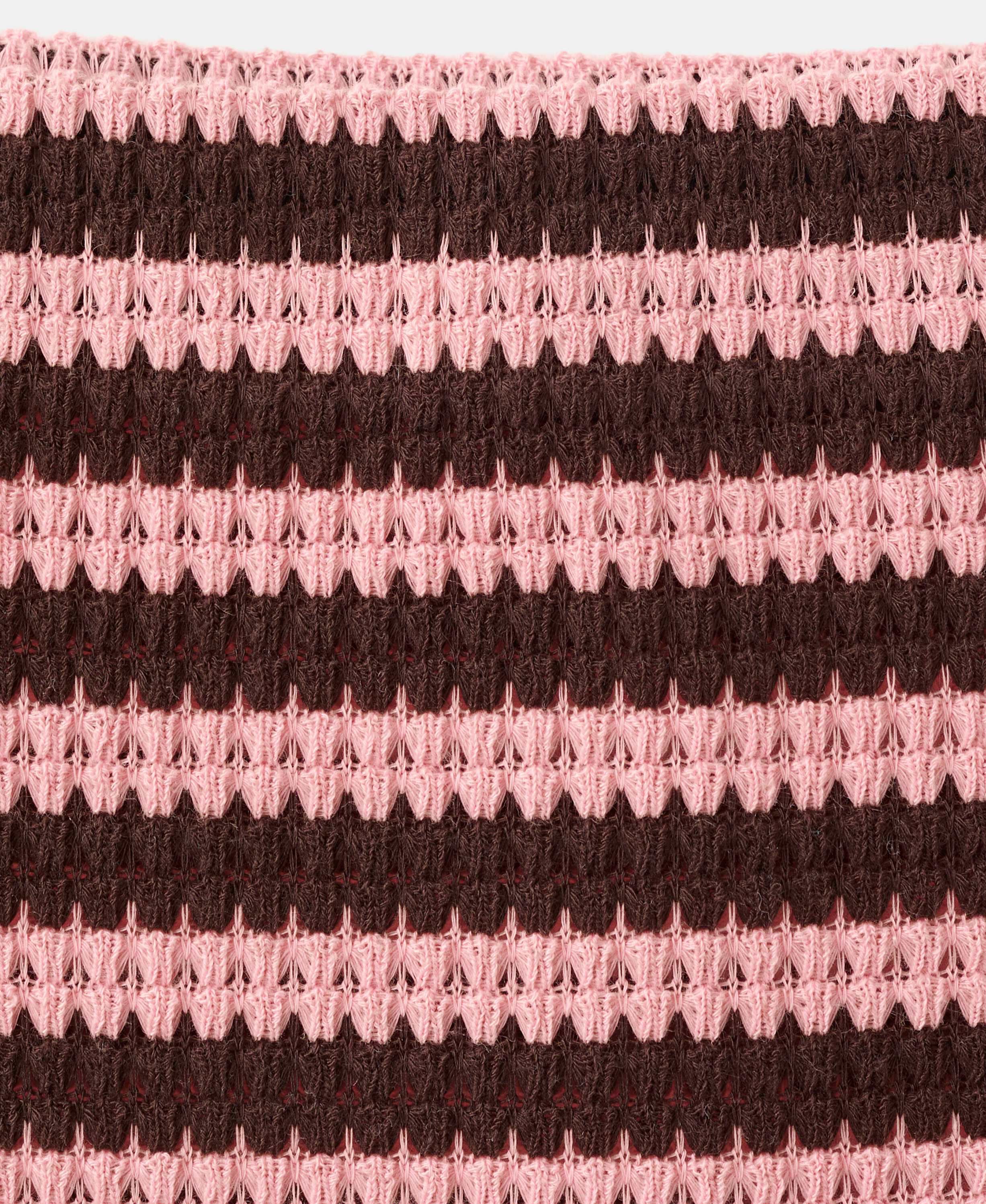 Striped knitted skirt