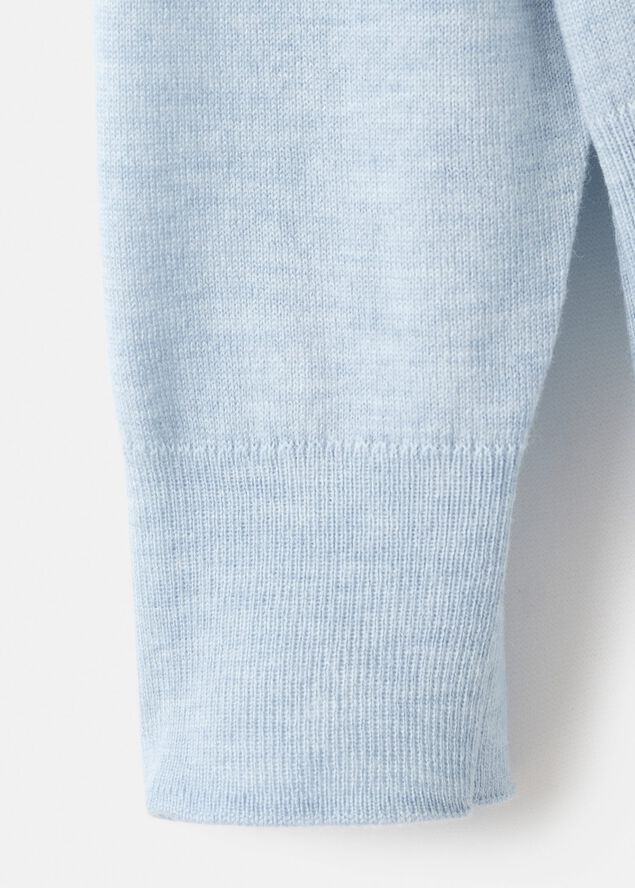 Fine-knit crew-neck sweater