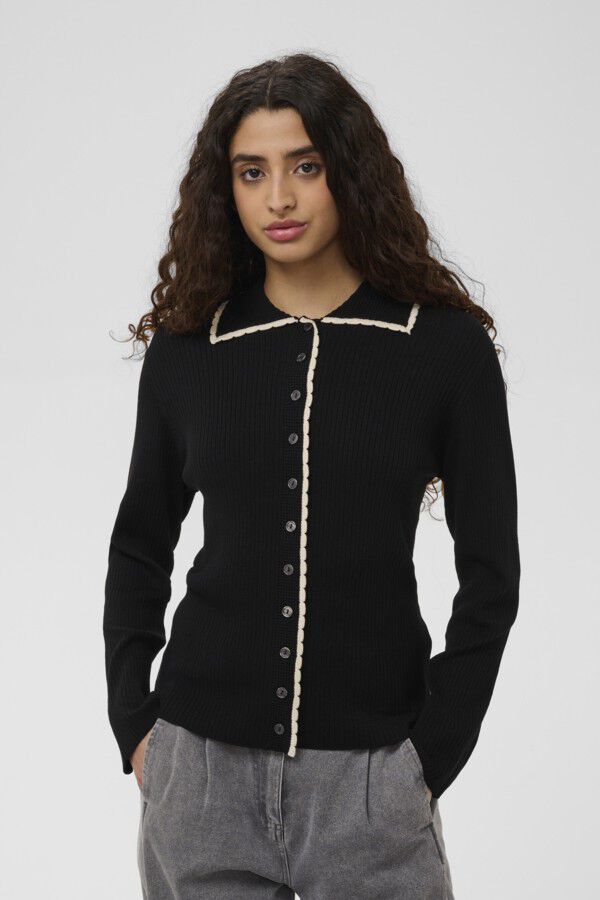 SLLysandra Loose Polo Cardigan