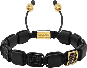 The CZ Flatbead Collection - Black Onyx and Black CZ