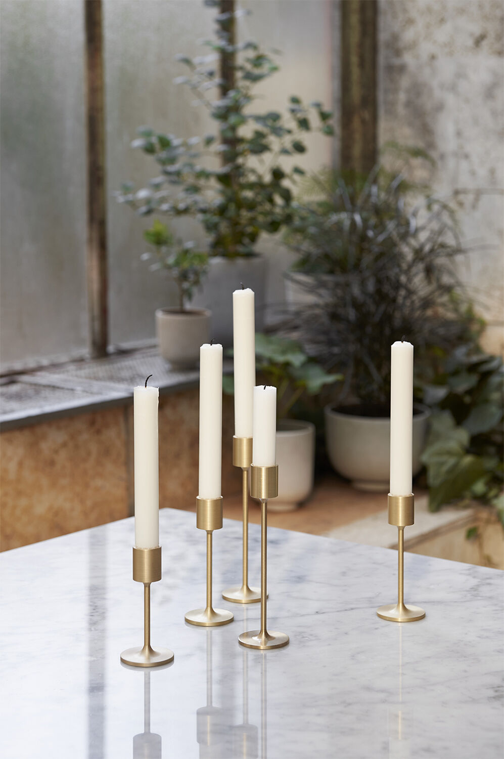 Collect Candleholder SC59, Brass. H18cm.
