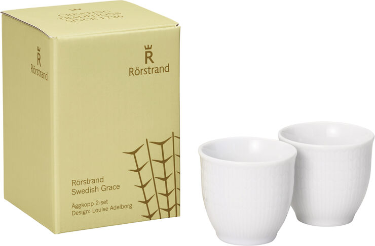 Swedish Grace Æggebæger 4 cl Snehvid 2 styk