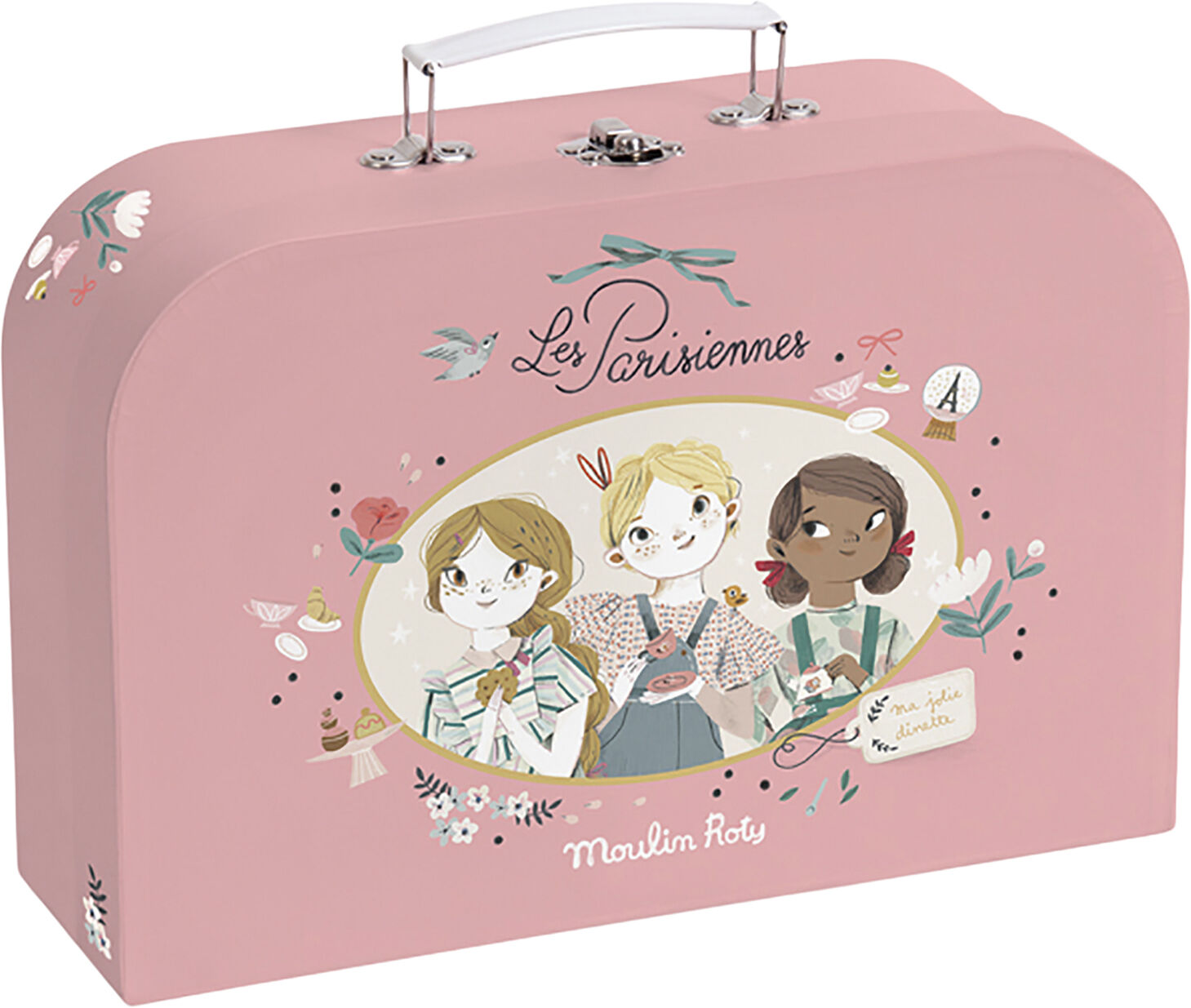 Moulin Roty - Tes&aelig;t i kuffert 14 dele - Les Parisiennes