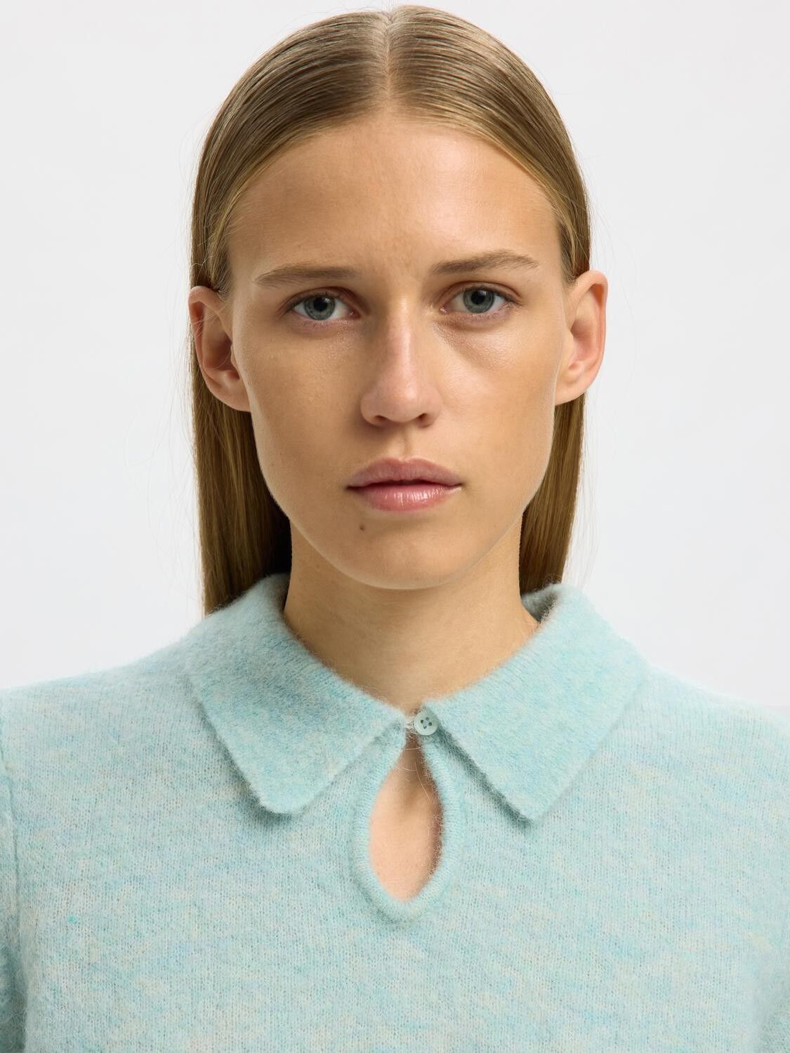 SLFSIA RAS 2/4 KNIT KEY HOLE COLLAR