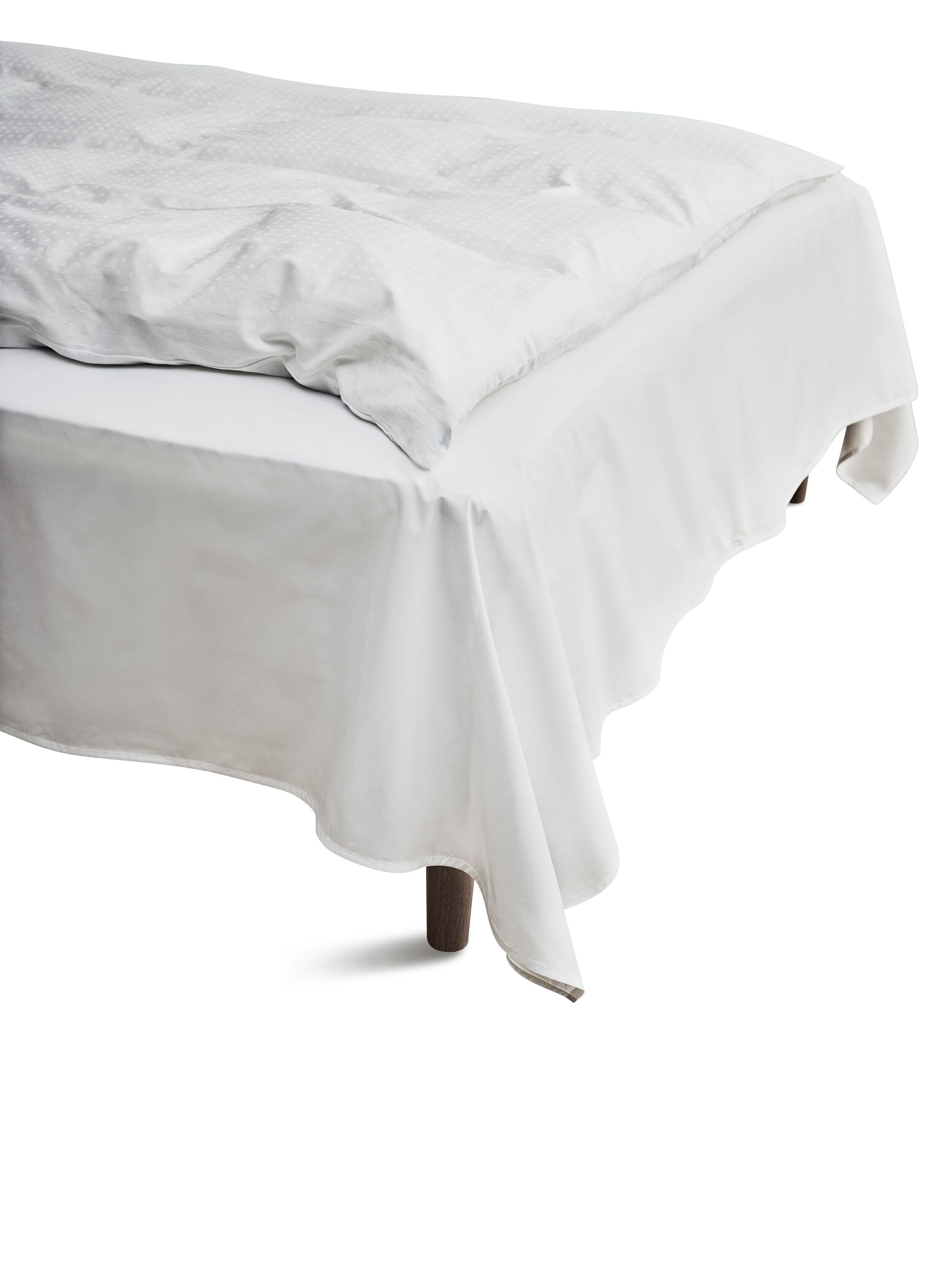 Percale Fladt lagen hvid 150x250 cm
