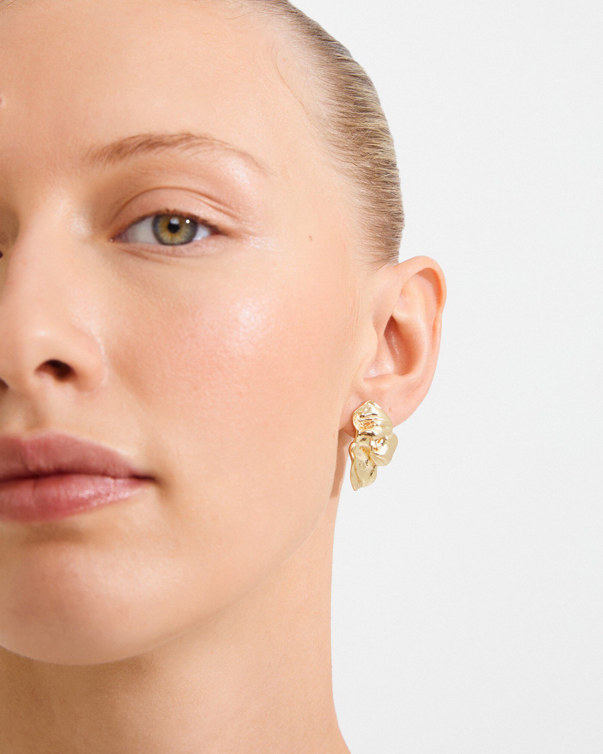 SOLARI earrings gold-plated