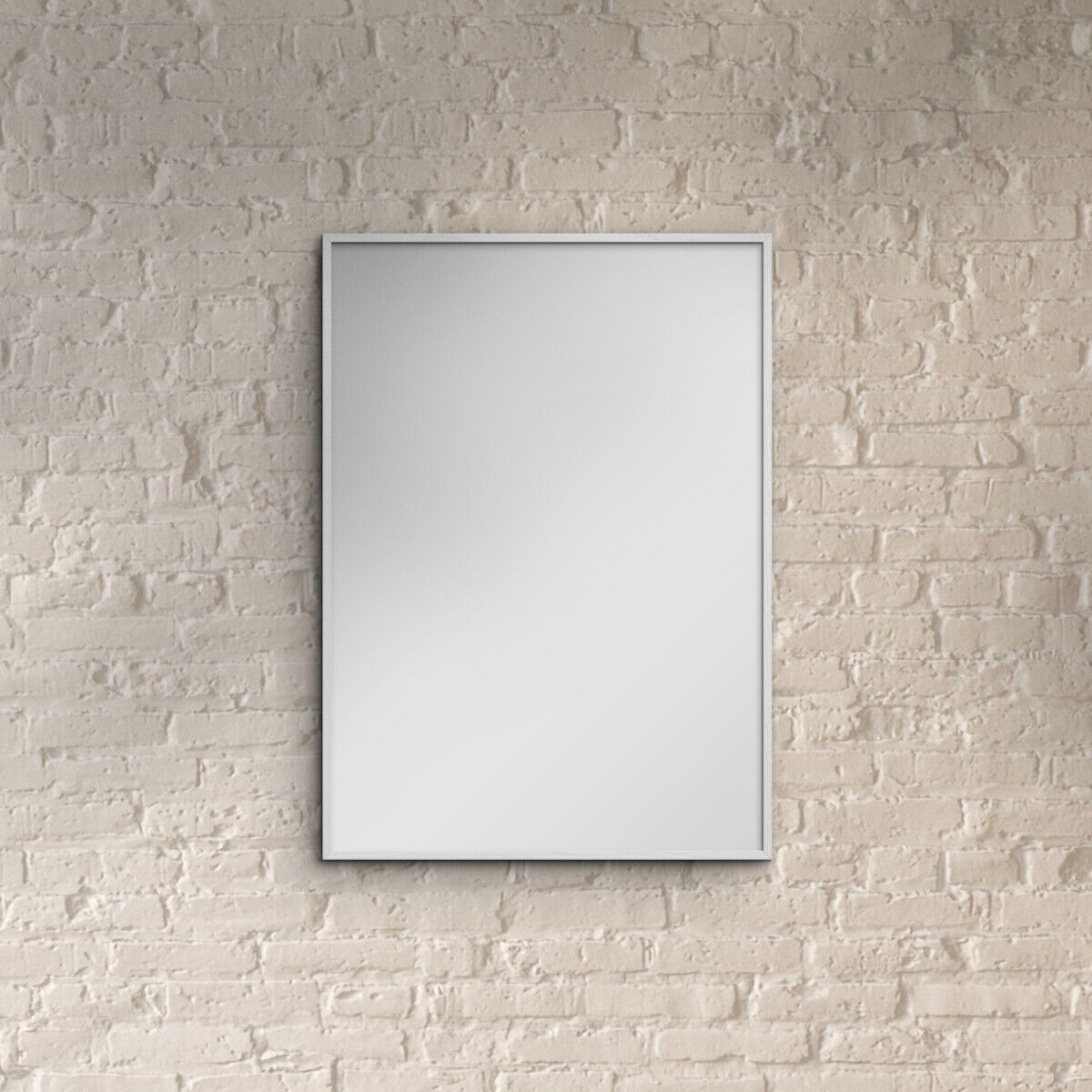 White Wood Mirror