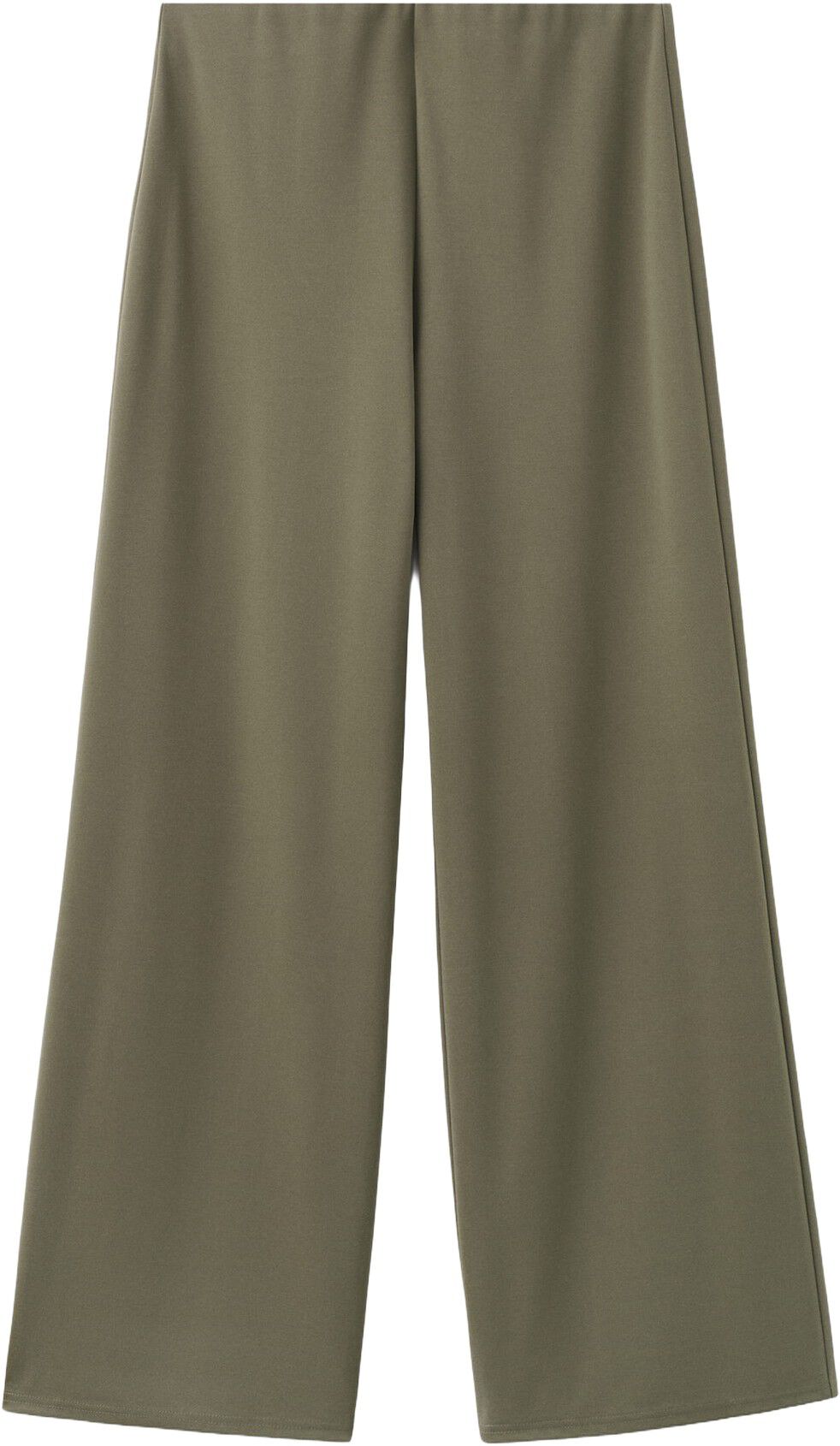 Straight-fit trousers with elastic