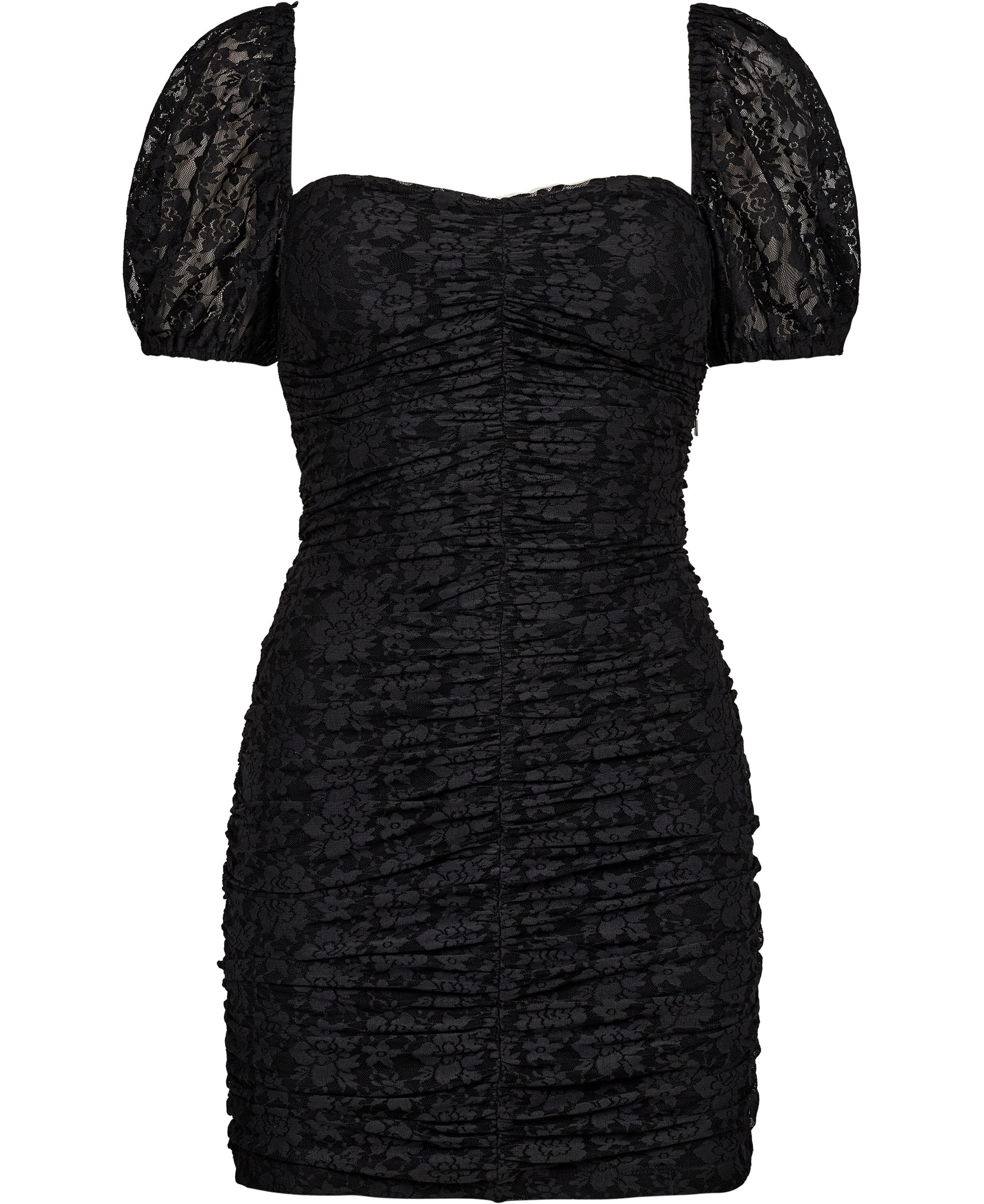 Lace Puff Sleeve Dress