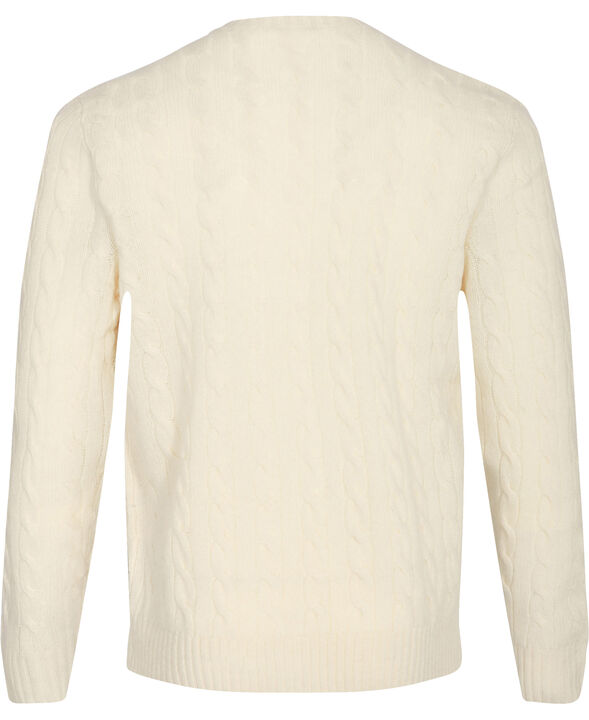 Cable-Knit Wool-Cashmere Sweater