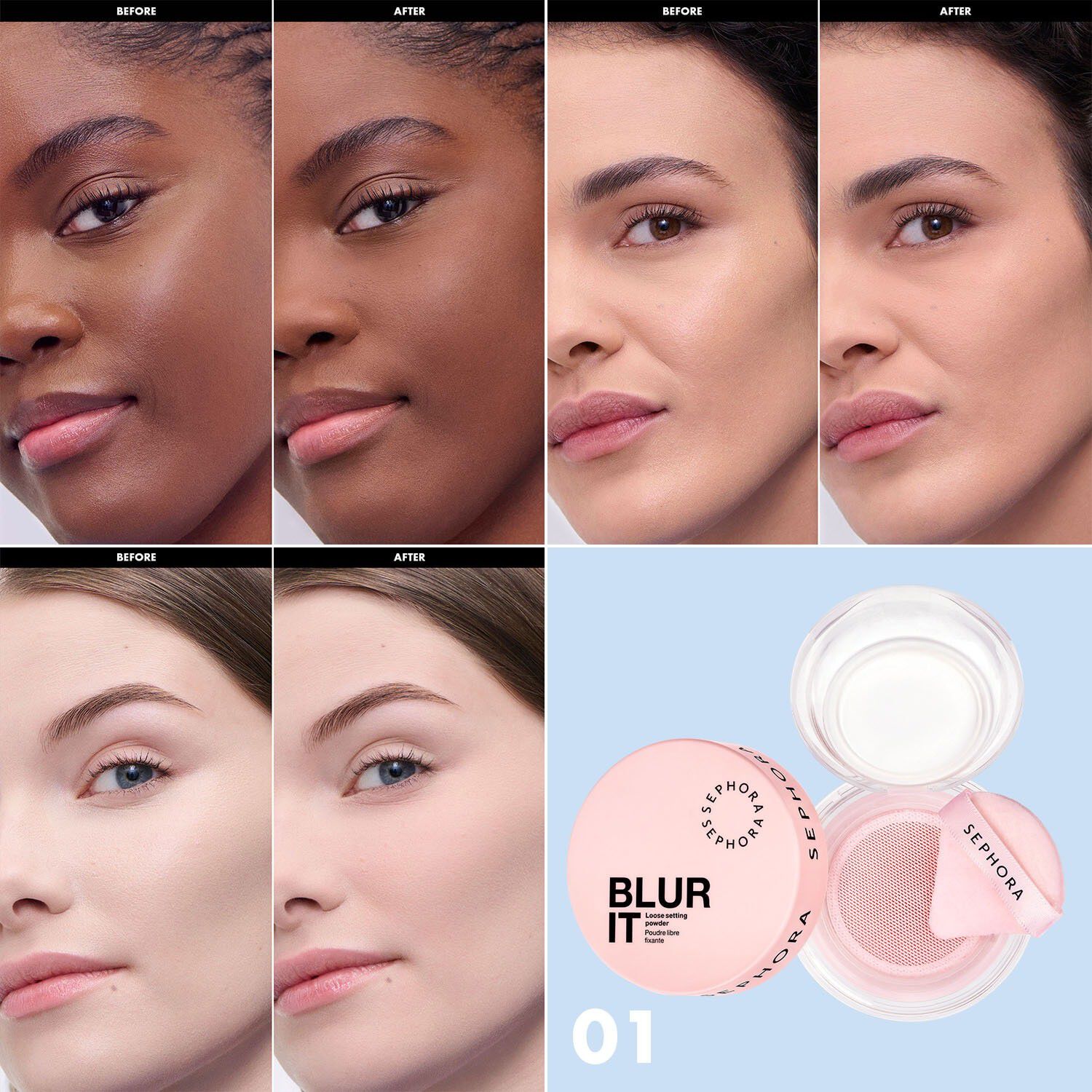 BLUR IT - L&oslash;st pudder, der s&aelig;tter sig fast