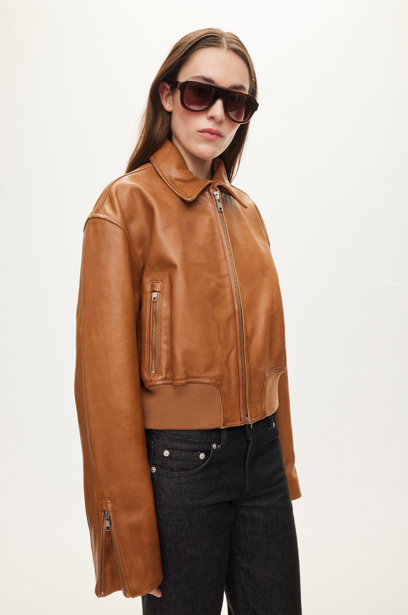 Marilyn Leather bomber