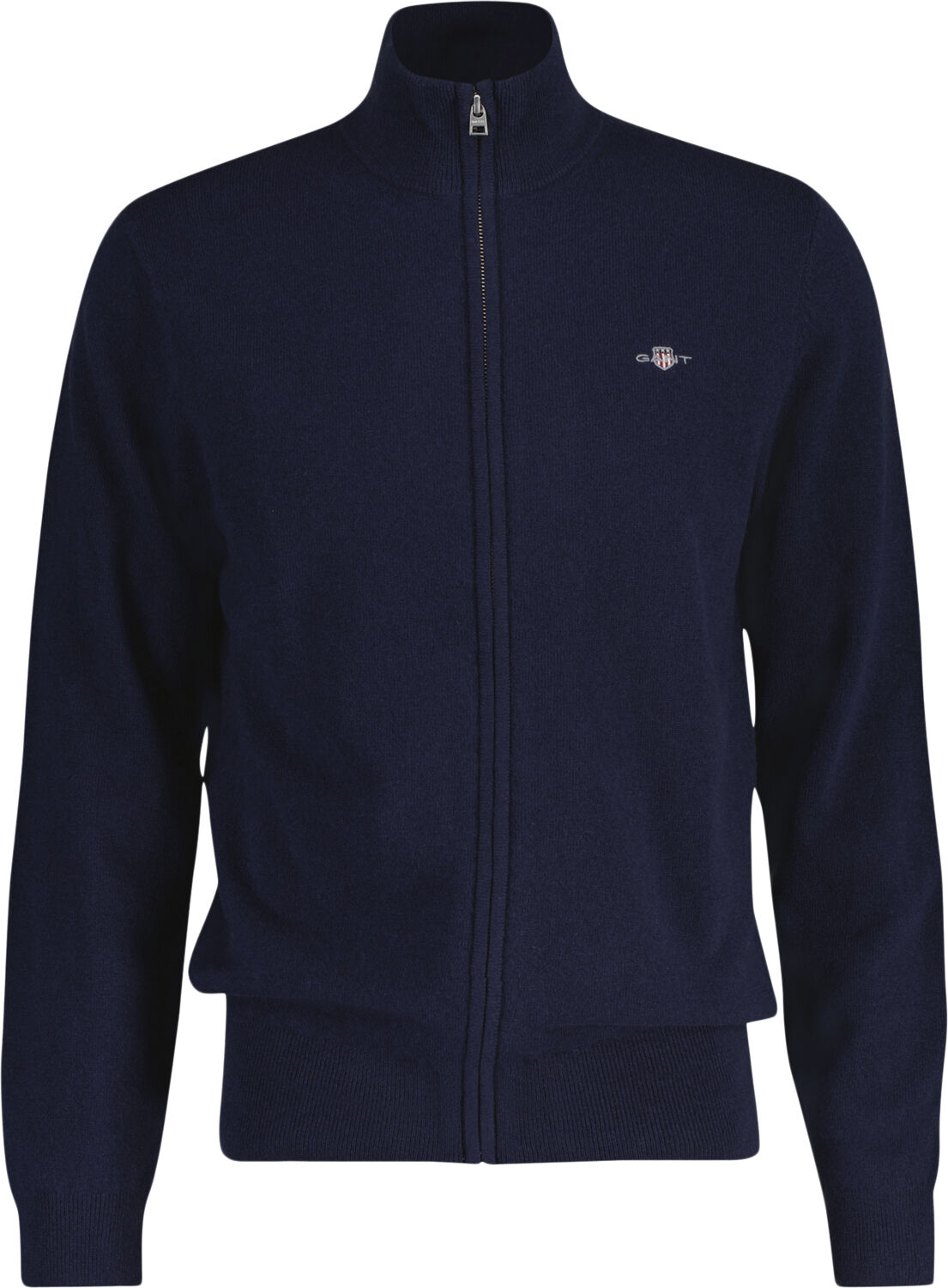 EXTRAFINE LAMBSWOOL ZIP CARDIGAN