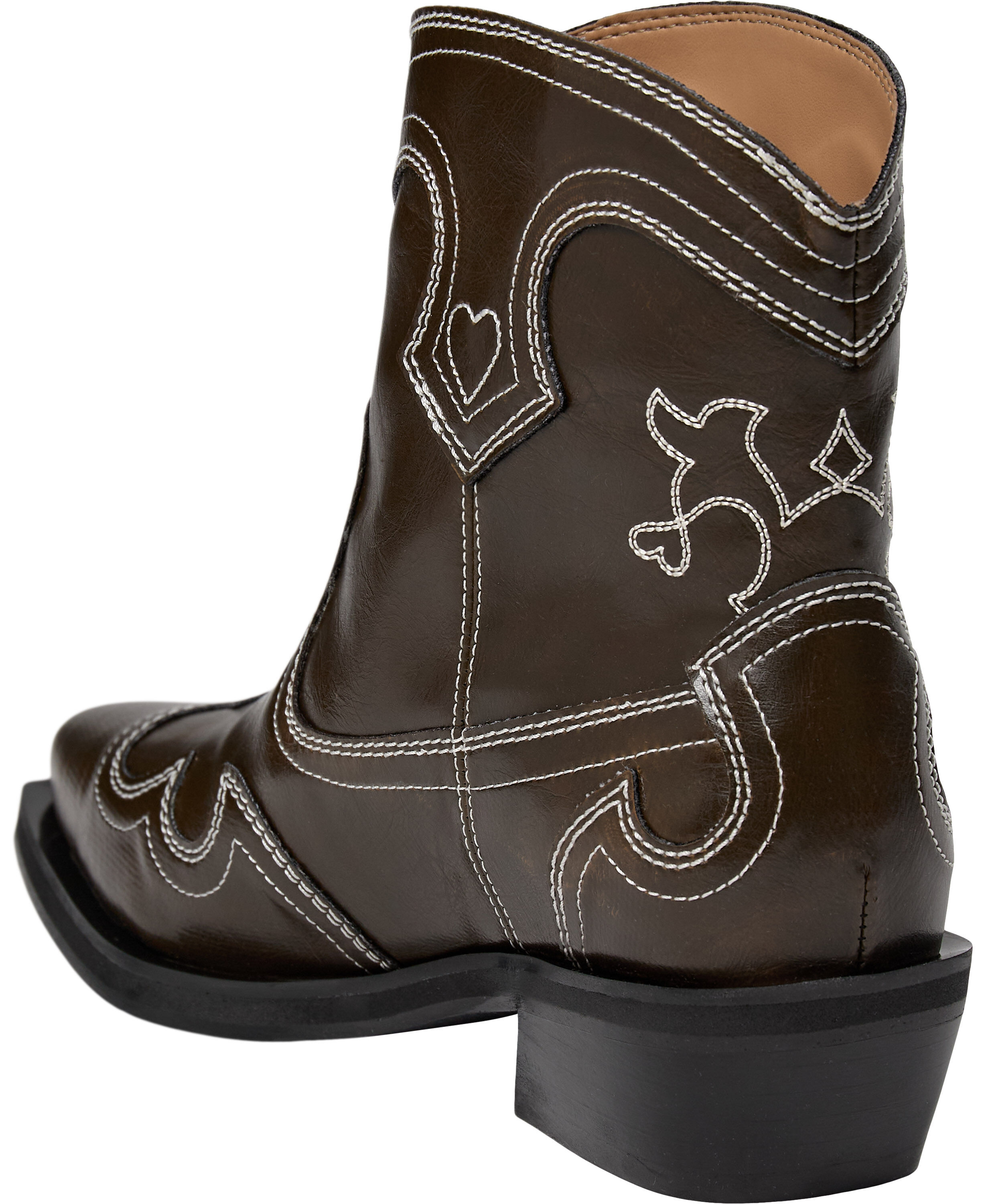 Low Shaft Embroidered Western Boot