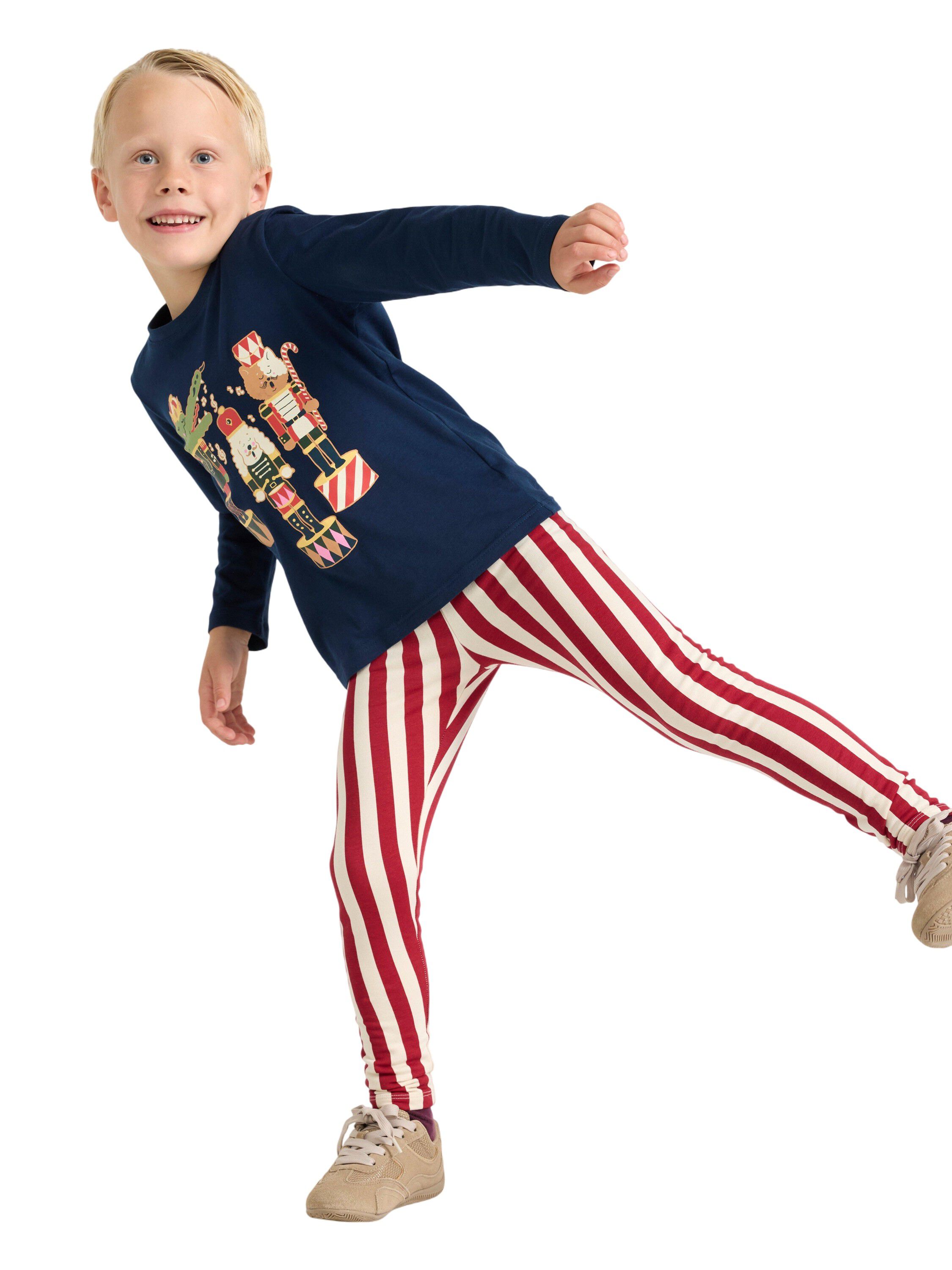 Langermet topp i myk bomullsjersey