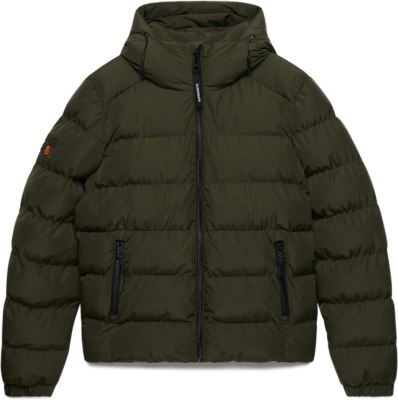 Hooded Sports Puffer Jacket