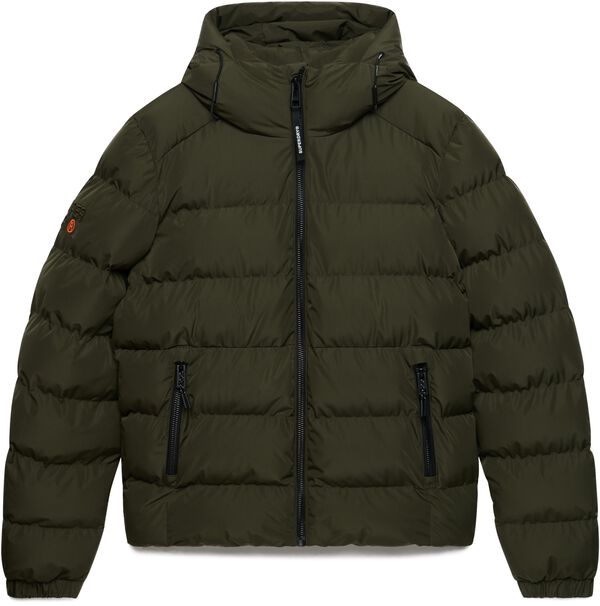 Hooded Sports Puffer Jacket