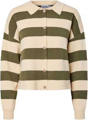 PCJASSY LS POLO KNIT CARDIGAN D2D