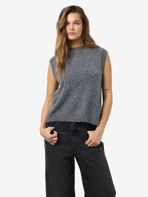 NMNOLA S/L O-NECK KNIT VEST FWD