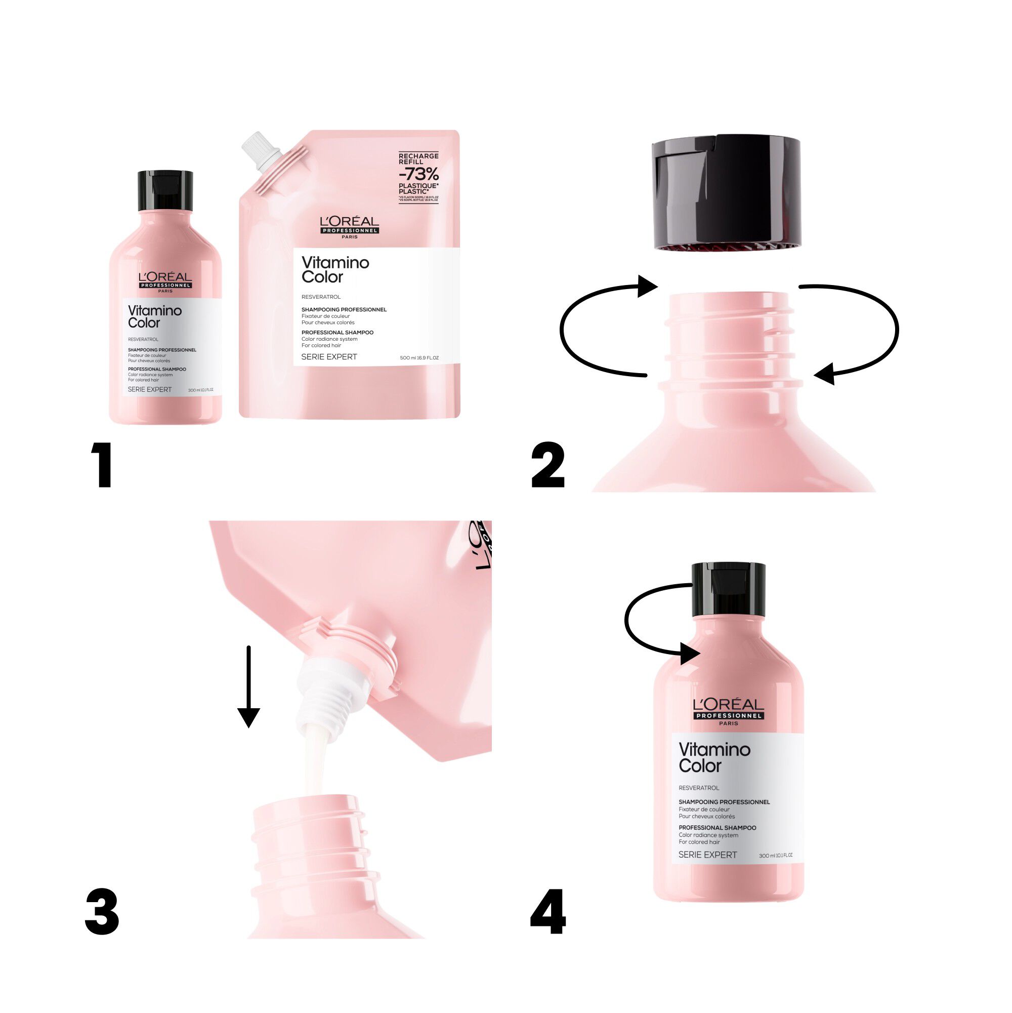 L'Or&eacute;al Professionnel Vitamino Color Shampoo Refill 500ml