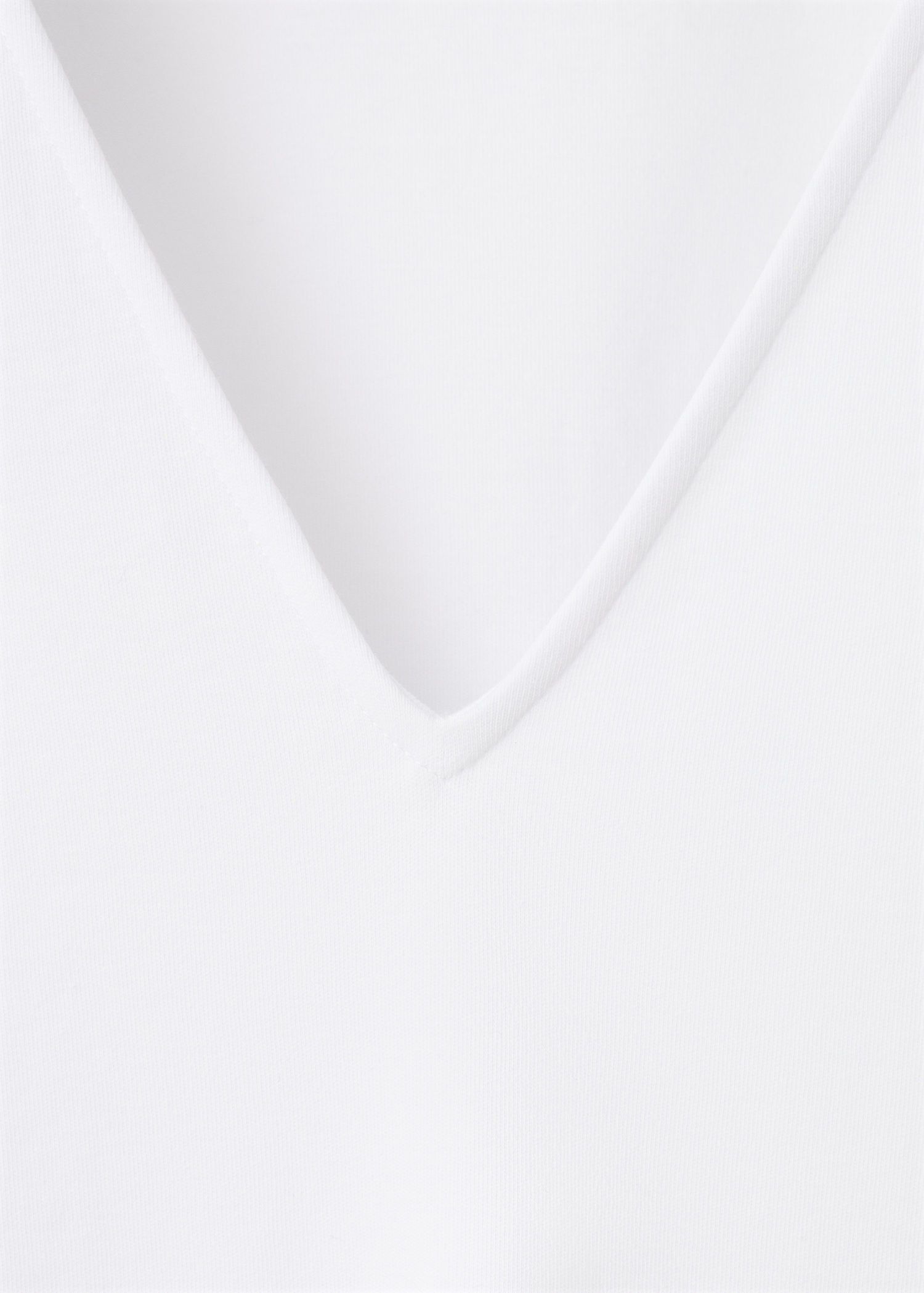 V-neck cotton T-shirt