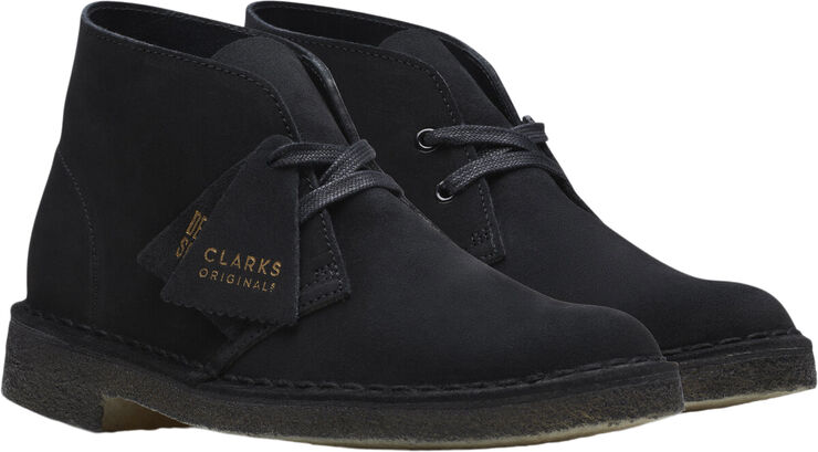 Desert Boot. Black Sde, D, 4