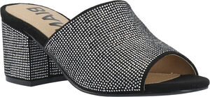 BIACATE Mule Rhinestone Faux Suede