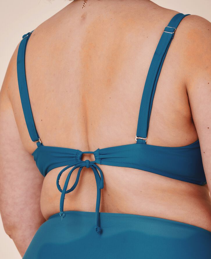 Istana draperet bikini top - Teal
