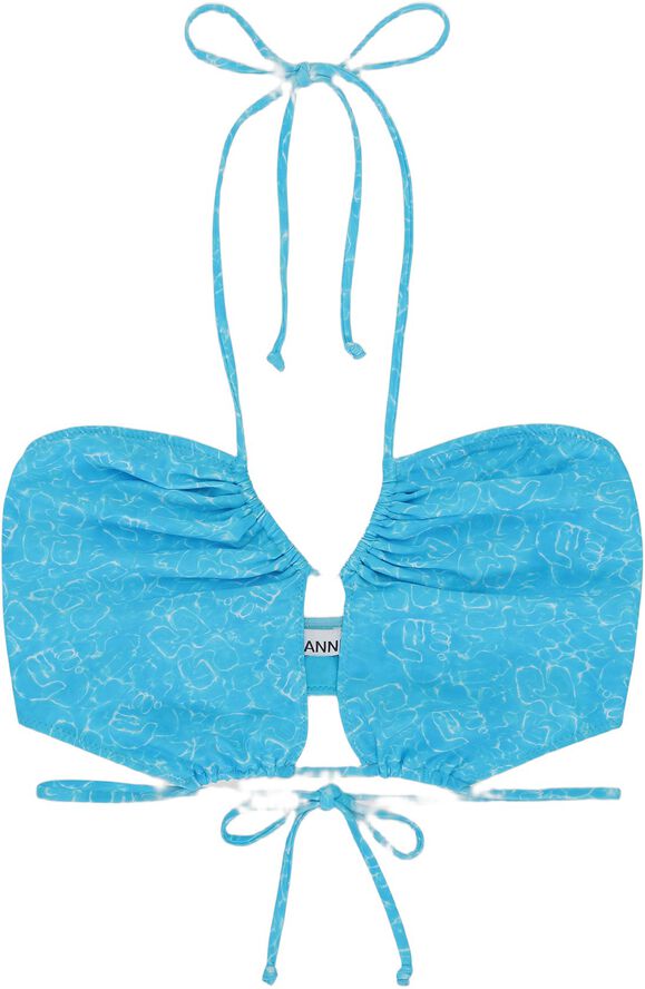 Recycled Printed String Bandeau Bik