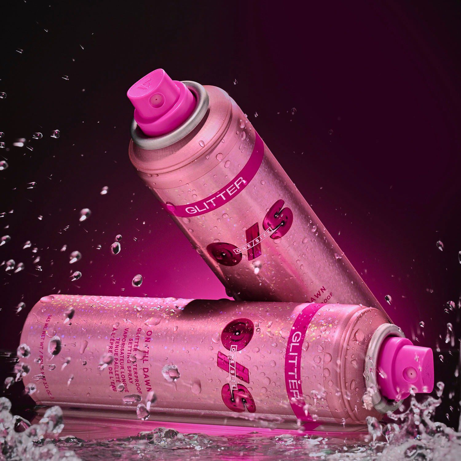 On 'Til Dawn - Vandfast og langtidsholdbar glitter-setting spray: