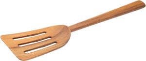 Spatel med huller, teak, bred