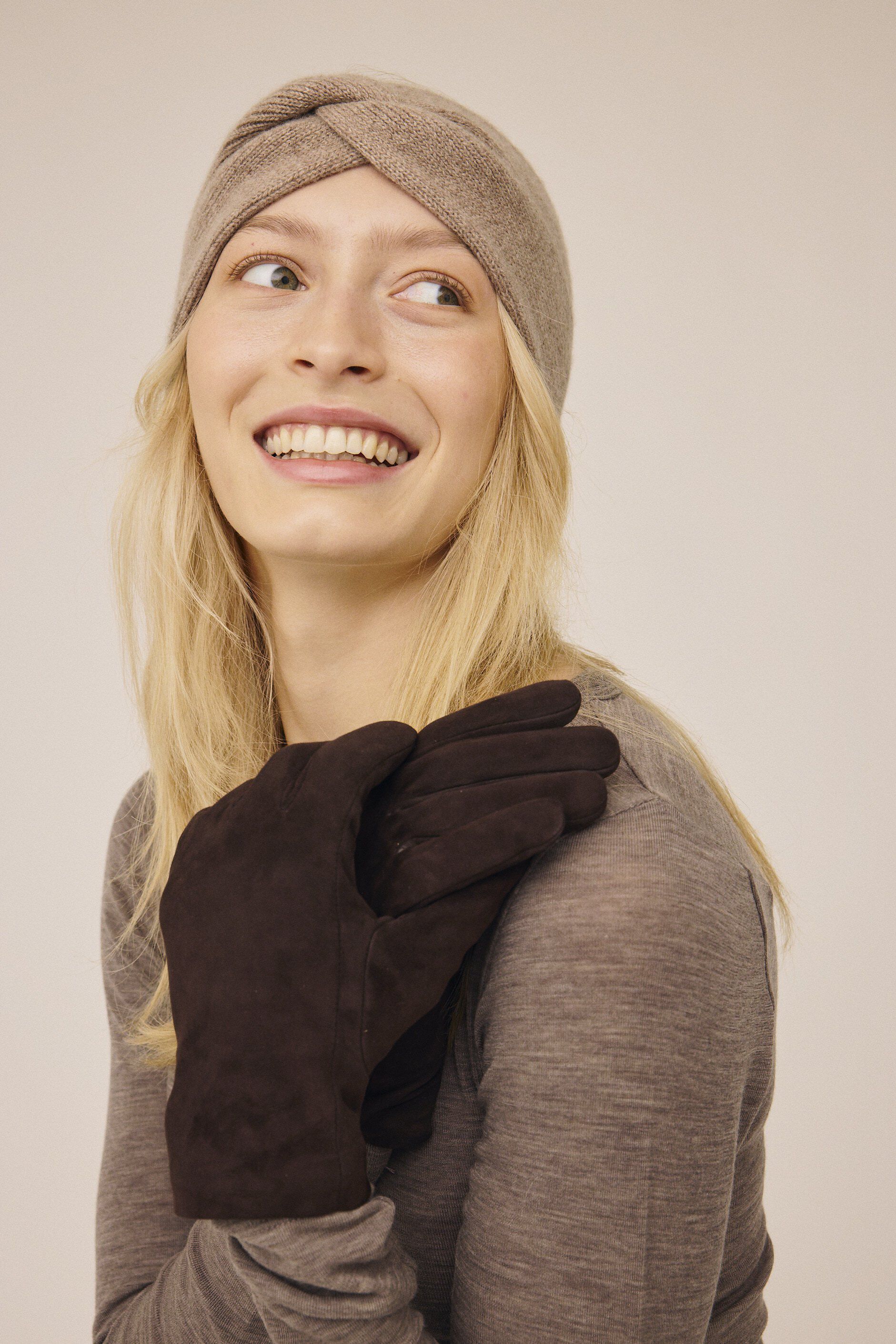 Maya 4 Ruskinds handske - 100% ruskind LWG
