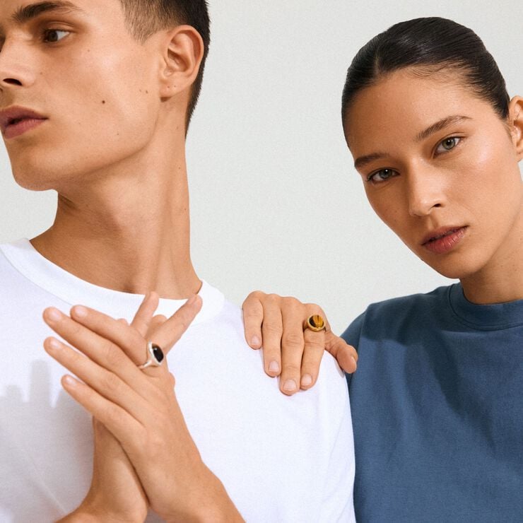 BETWEEN ring gold-plated