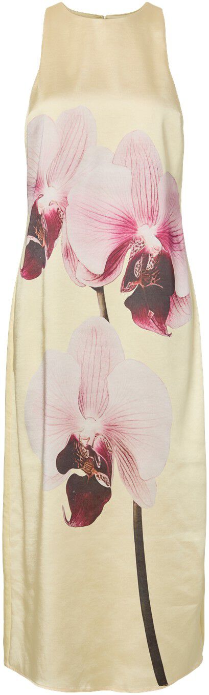 YASORCHIDA SATIN LONG DRESS S. - SH