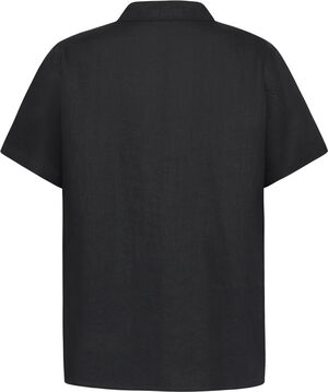Box fit short sleeved linen shirt GOTS/Vegan