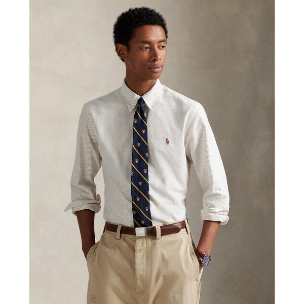 Custom Fit Striped Oxford Shirt