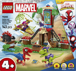 Spidey og Gobbys raptorkamp ved hovedkvarteret 11200