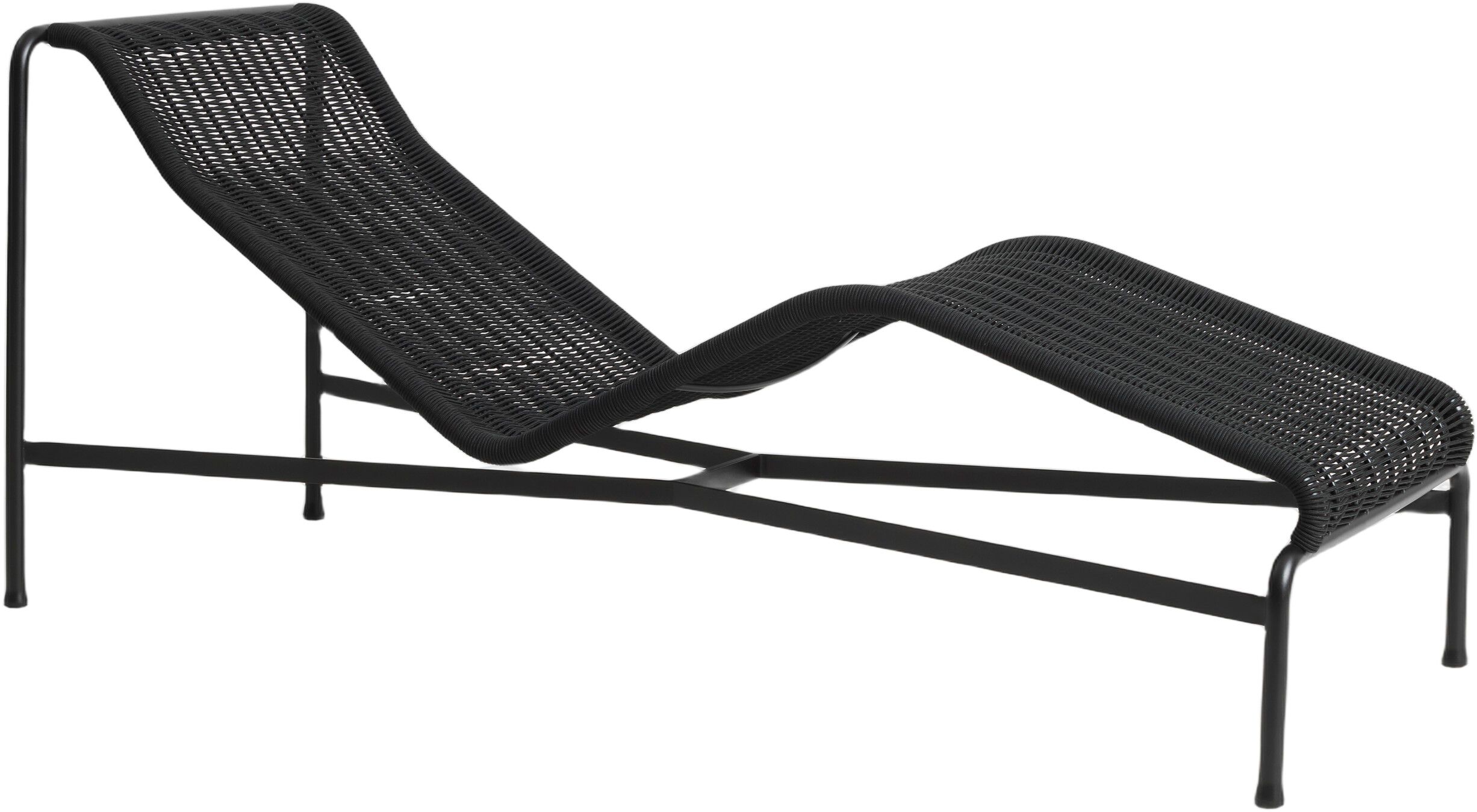 Palissade Cord Chaise Longue-Anthra