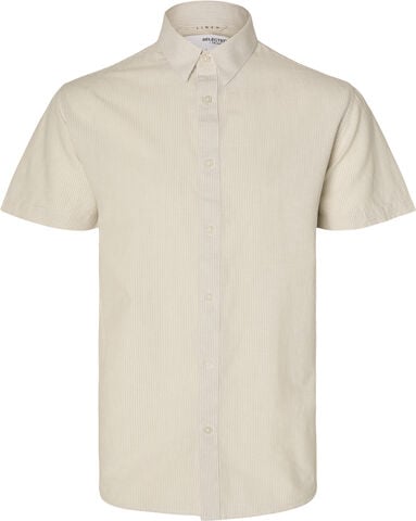 SLHREGNEW-LINEN SHIRT SS CLASSIC NO