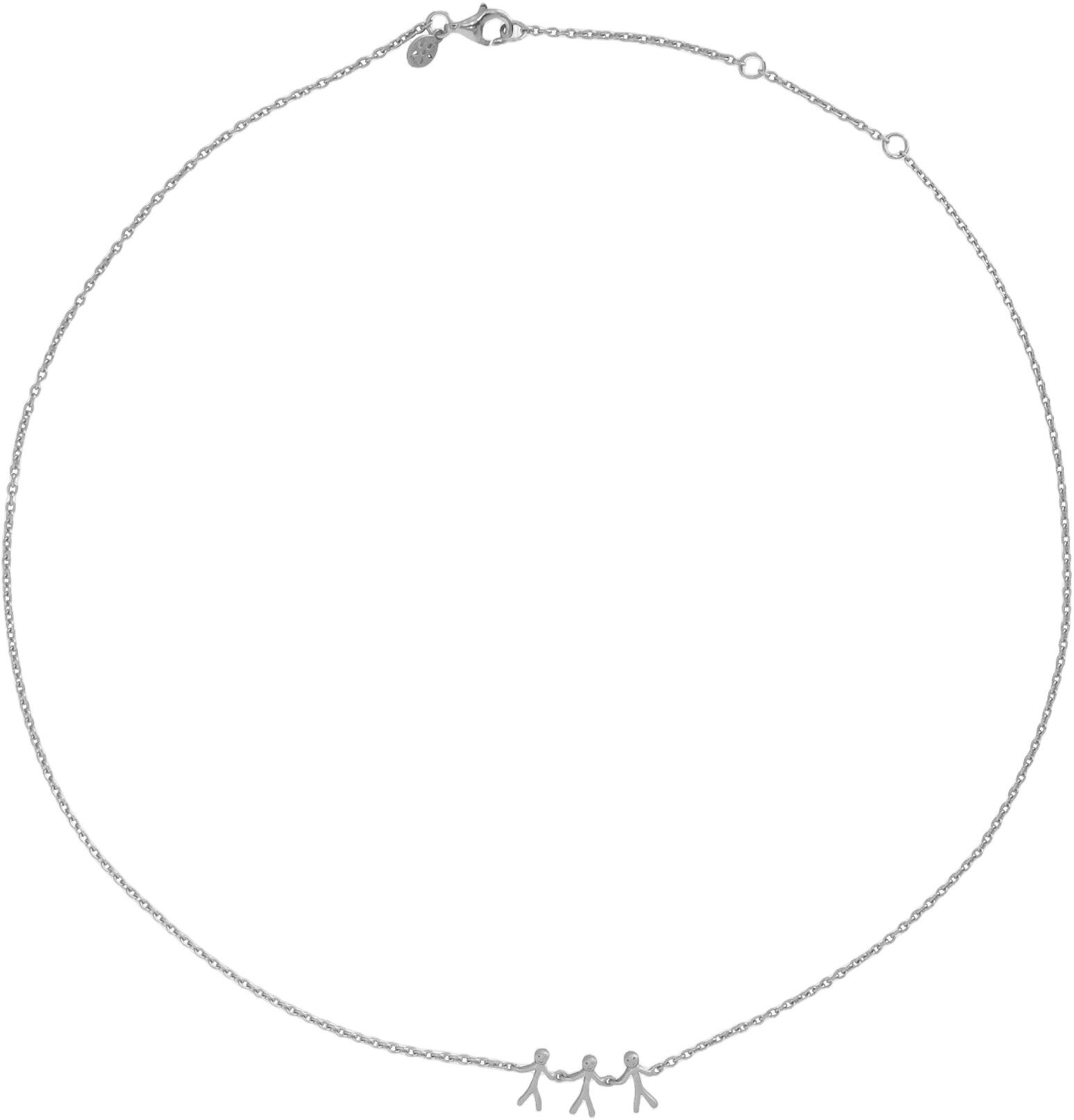 Together Family 3 necklace - silver
