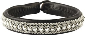Hella Facet Silver Beads Black - Large