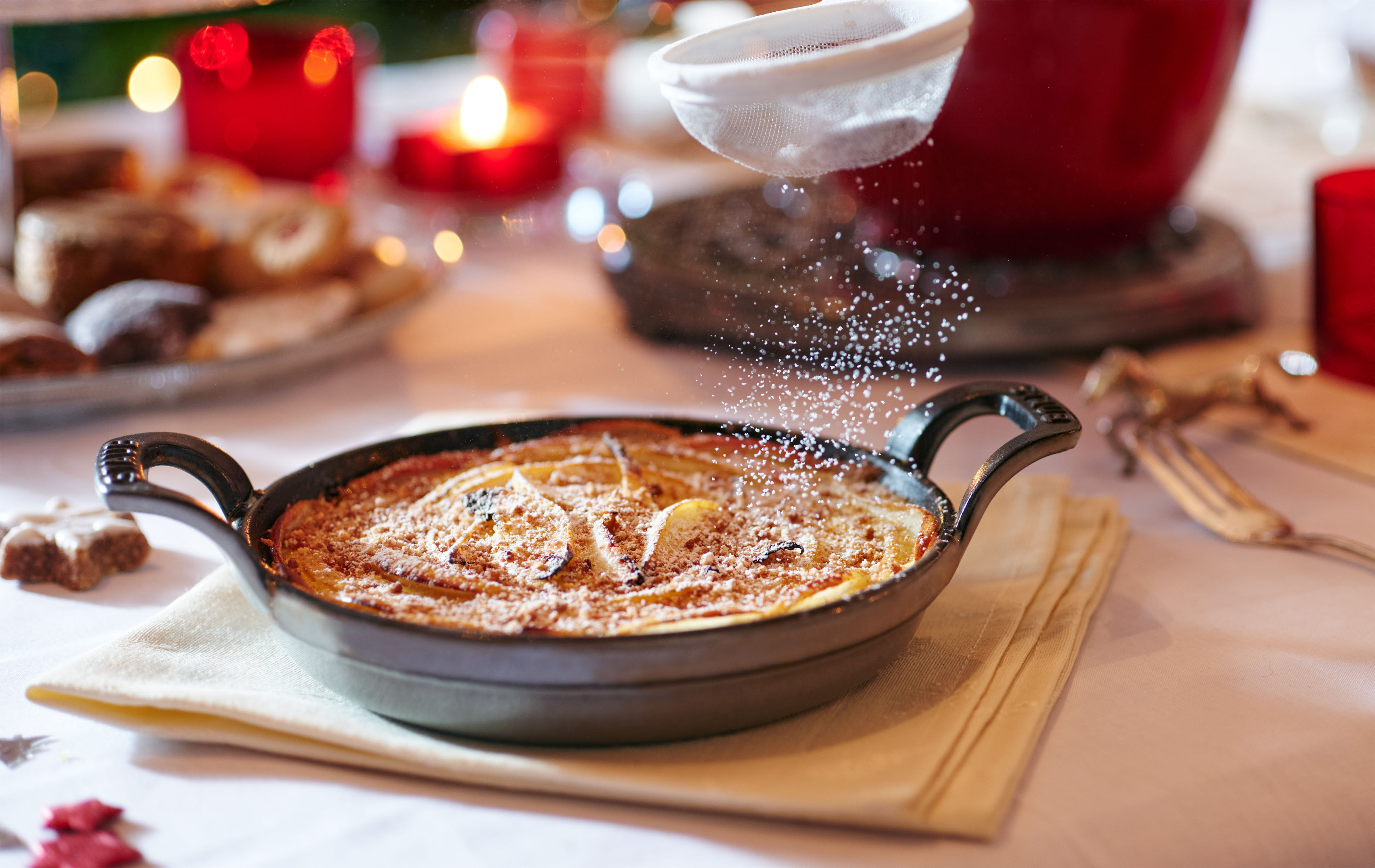 Ovnfad 12 cm Sort Rund St&oslash;bejern