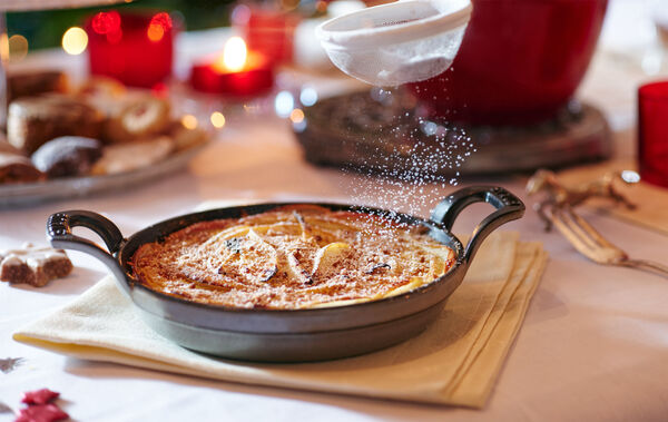 Ovnfad 12 cm Sort Rund Støbejern