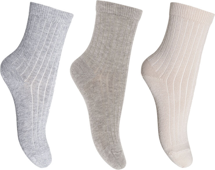Cotton Rib socks - 3-pack